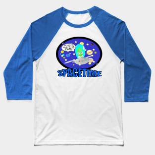Cute Spacetime Alien UFO Funny Science Tee Baseball T-Shirt
